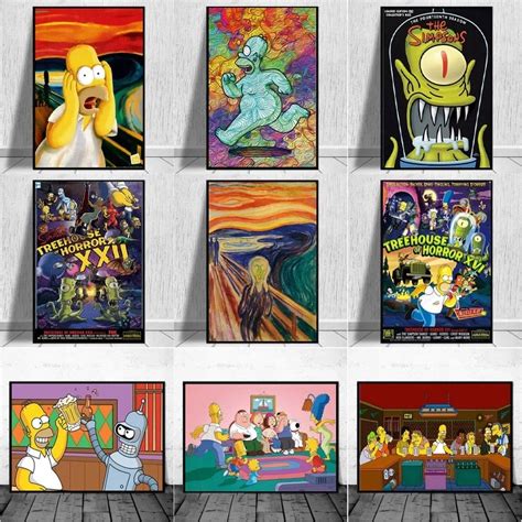 simpsons wall art|simpsons character poster.